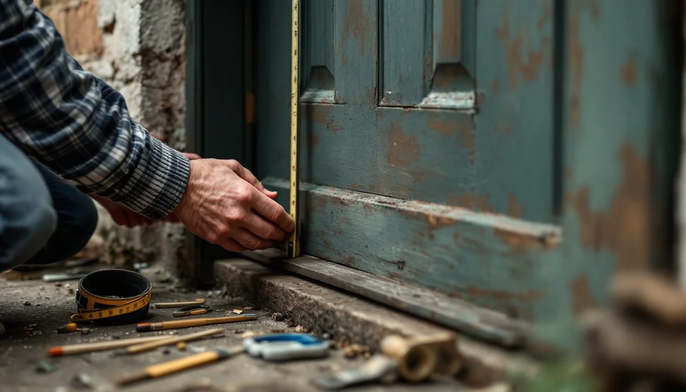How To Choose External Doors — Experienced Glenrothes door installer fitting a new external door into a family 